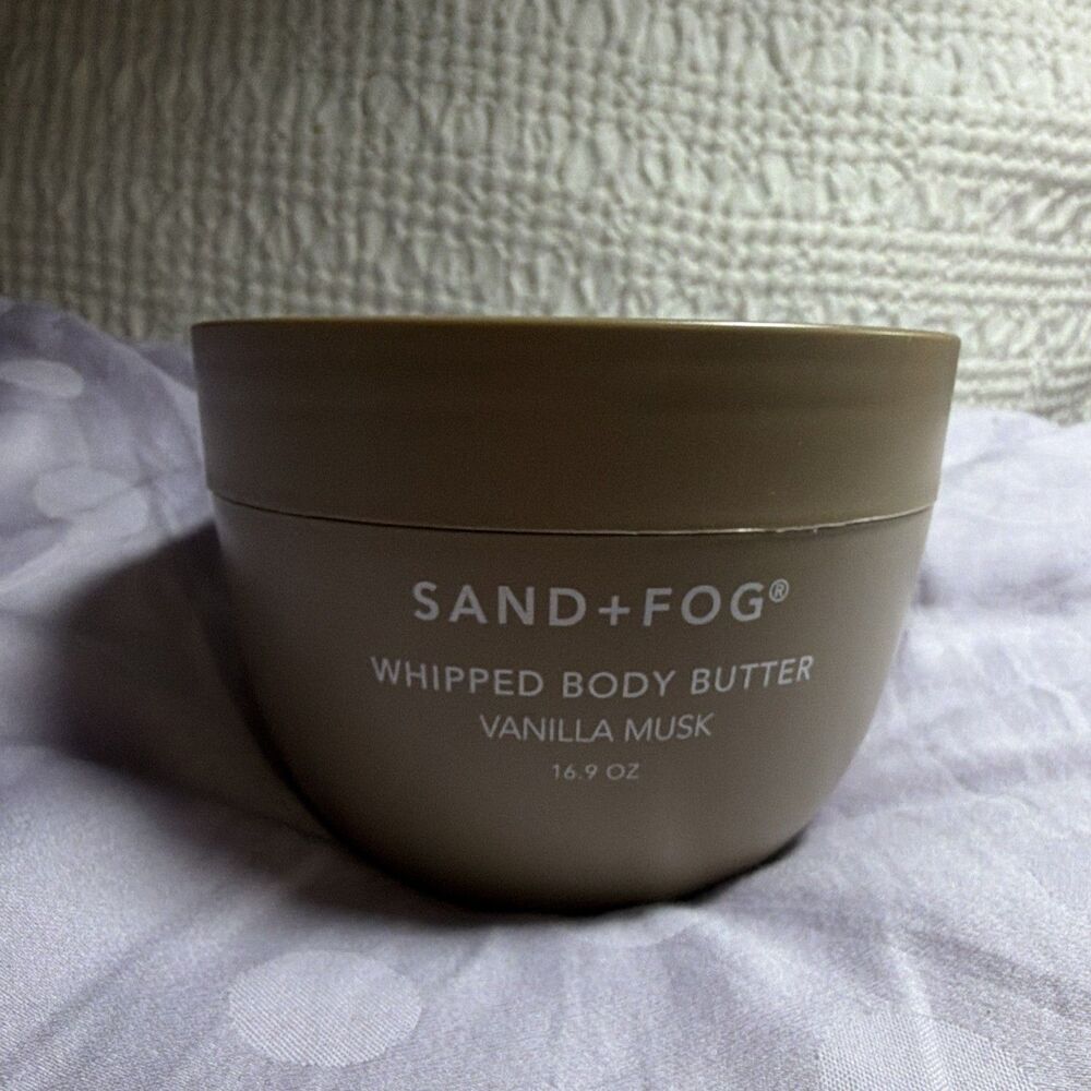 SAND+FOG Whipped Body Butter Moisturizer Vanilla Musk 16.9 oz